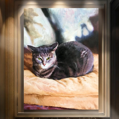 Pet Oil Portrait - Hand Painted from Photo