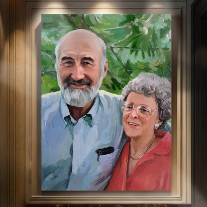 Memorial Oil Portrait - Hand Painted from Photo