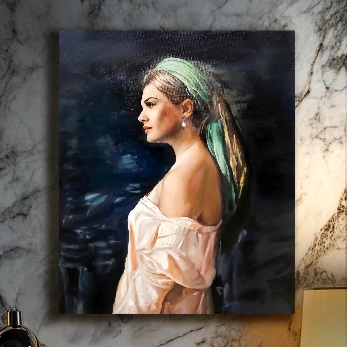 Woman Oil Portrait - Hand Painted from Photo