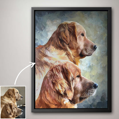 Pet Oil Portrait - Hand Painted from Photo