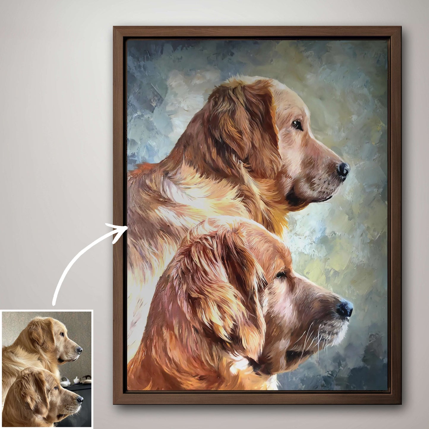 Pet Oil Portrait - Hand Painted from Photo