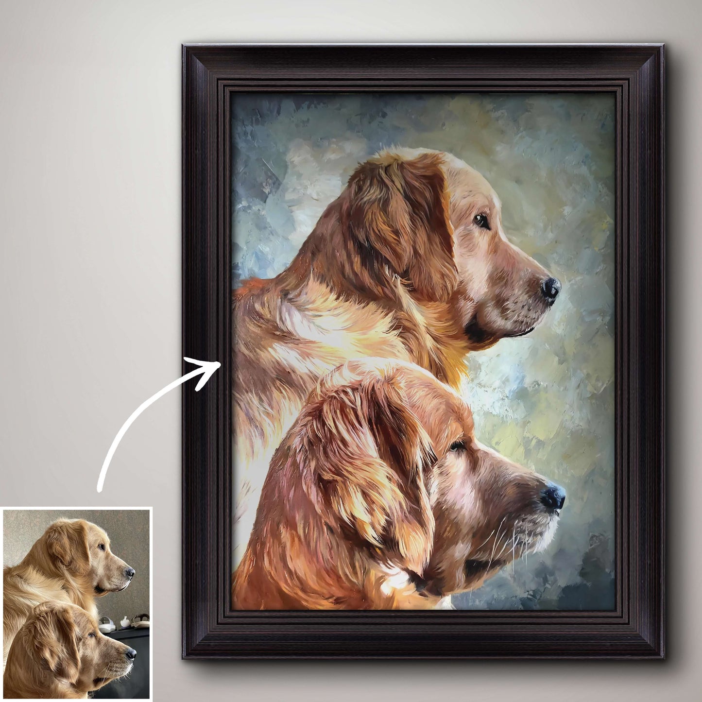 Pet Oil Portrait - Hand Painted from Photo