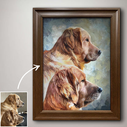 Pet Oil Portrait - Hand Painted from Photo